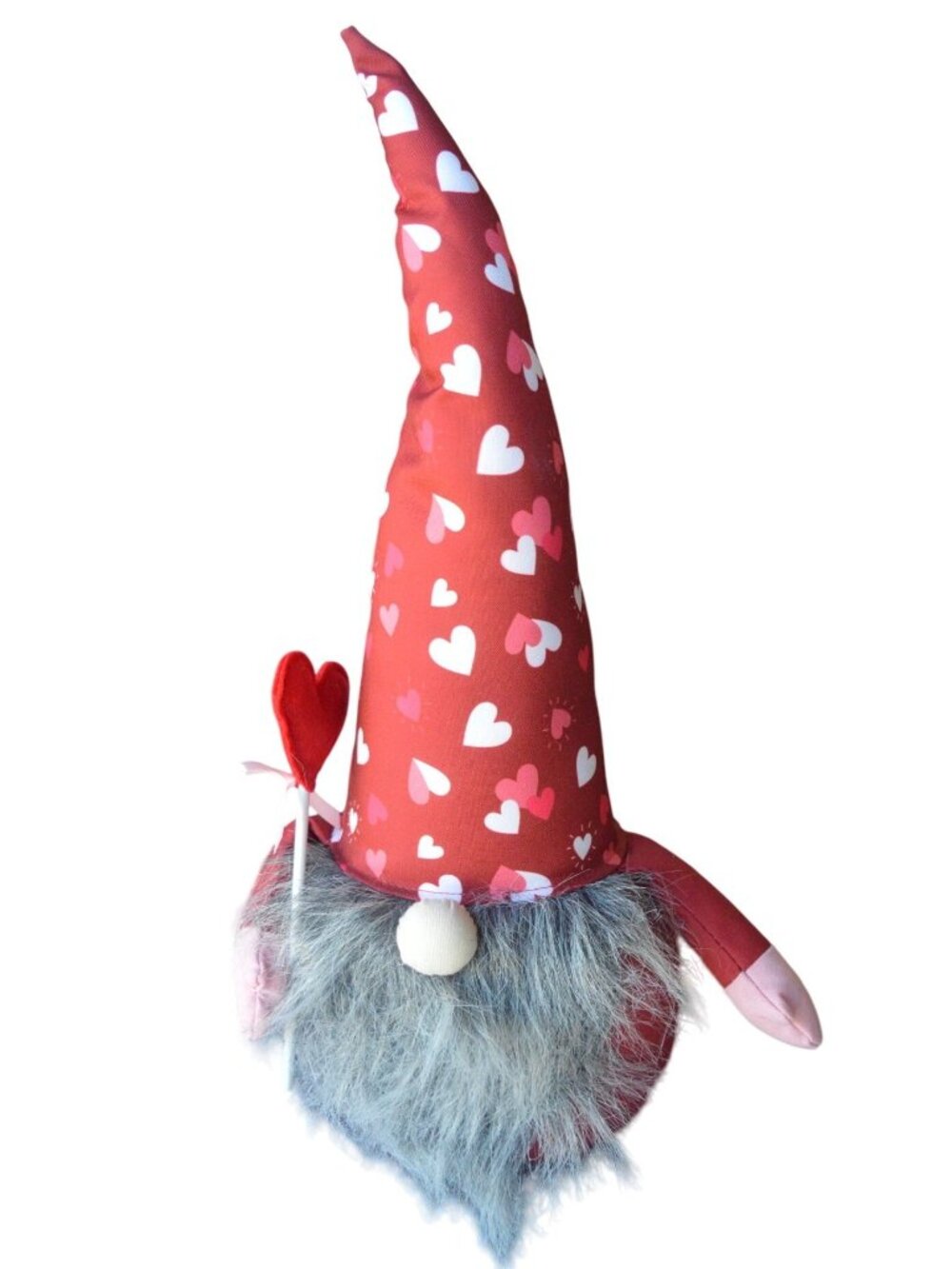 NWT Kirkton House Valentines Day Gnome Decoration With Red Heart Lollypop 20"